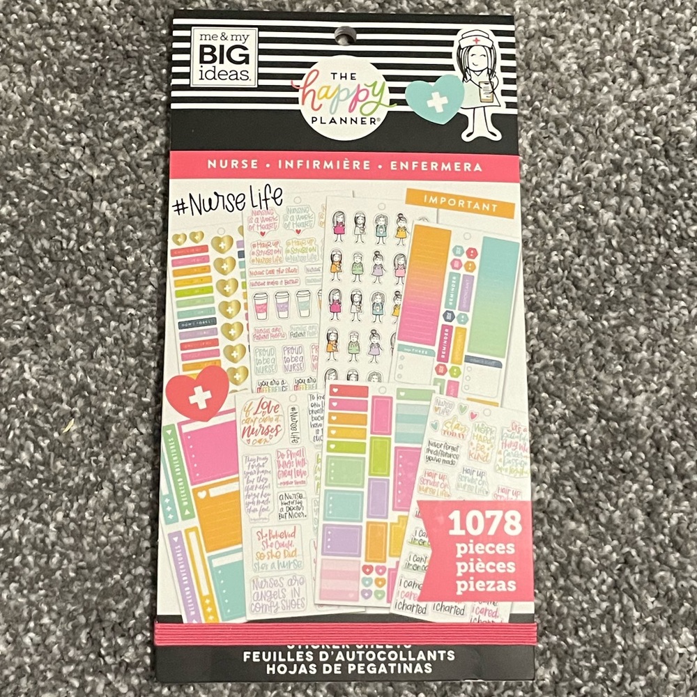 The Happy Planner Nurse Value Pack Stickers